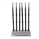 6 Bands Powerful Desktop Jammer with 2 External Fans, Coverage: 40 meters